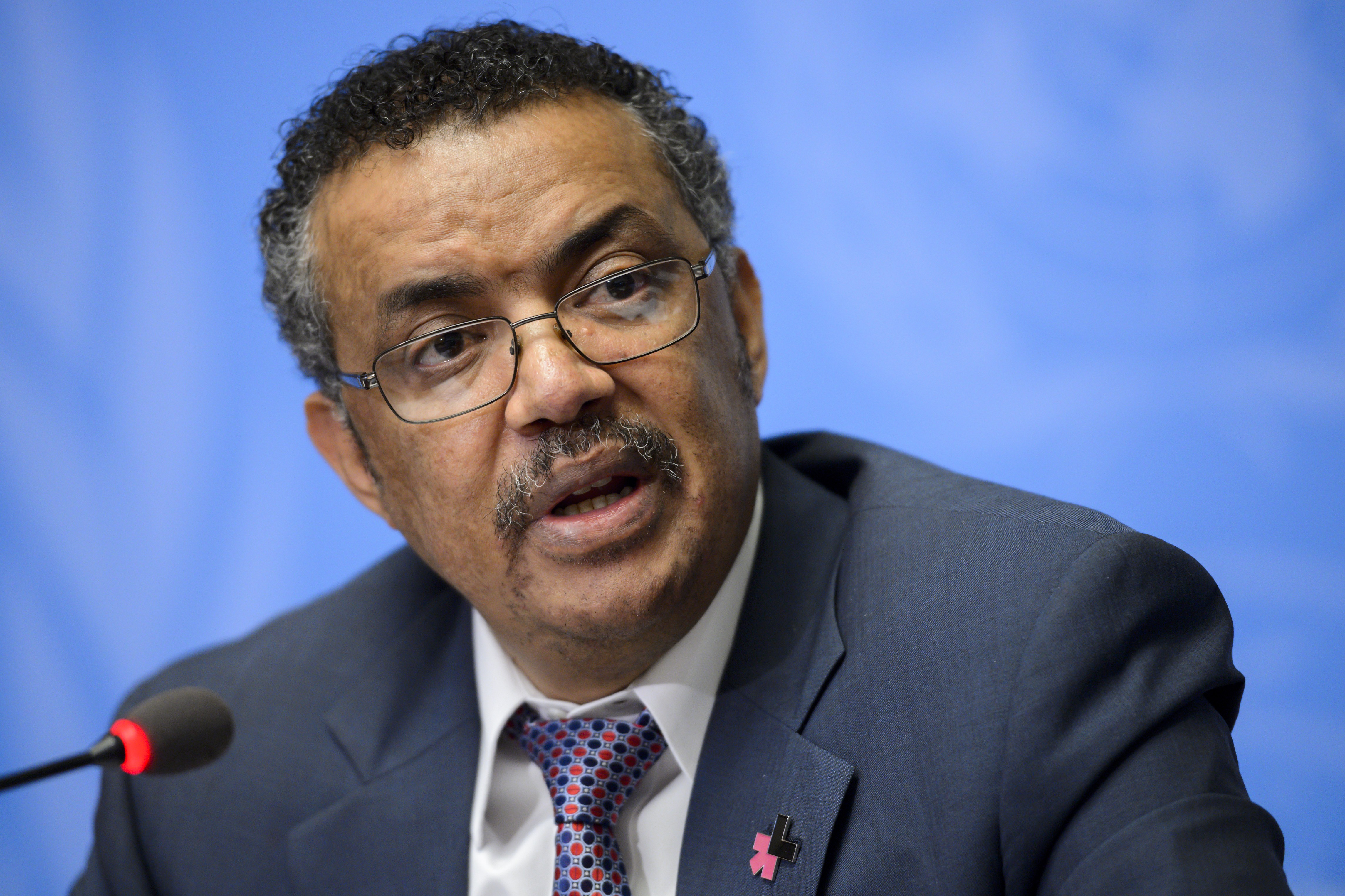 Ethiopian Minister of Foreign Affairs Tedros Adhanom Ghebreyesus attends a press conference launching his candidacy to the post of Director General of the World Health Organization (WHO), on the sidelines of the WHO's annual assembly, on May 24, 2016, in Geneva. Delegates from 194 member-states gather for the second day of the WHO's annual assembly, with the UN agency's chief Margaret Chan warning in an opening address that the world was not prepared to cope with a rising threat from infectious diseases. / AFP / FABRICE COFFRINI        (Photo credit should read FABRICE COFFRINI/AFP/Getty Images)